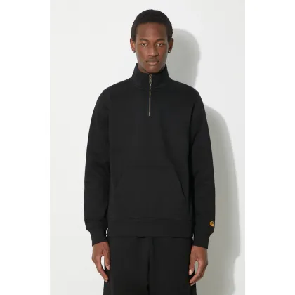 Zdjęcie Carhartt WIP bluza Chase Neck Zip męska kolor czarny gładka I033665.00FXX