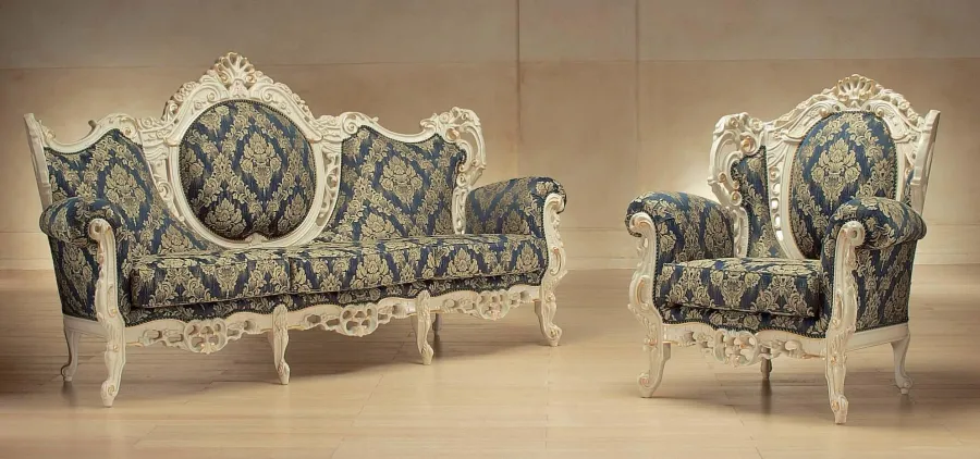 obrazek 1 Stylowy komplet mebli do luksusowego salonu w stylu barokowym – Morello Gianpaolo