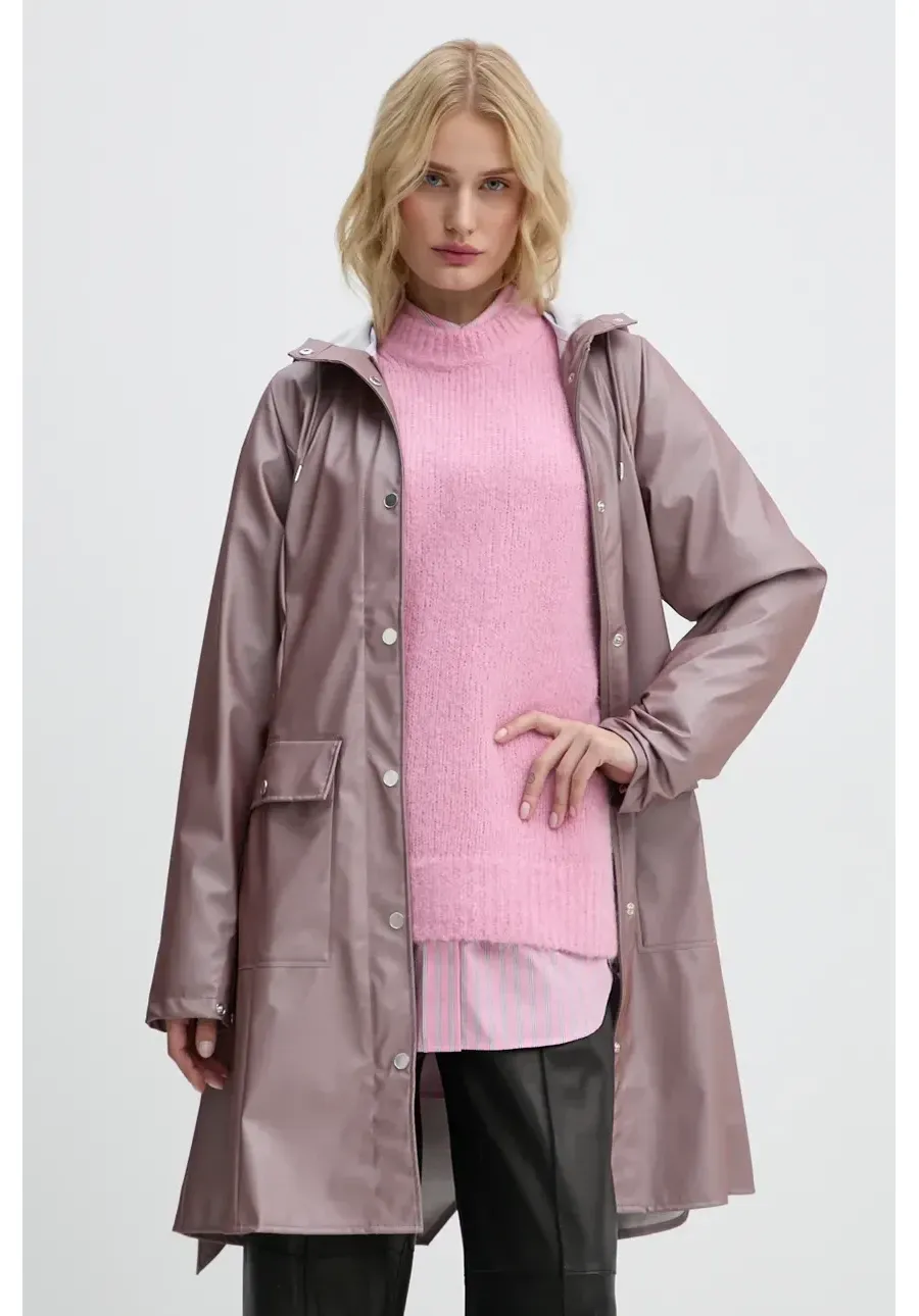 obrazek 1 Rains kurtka Curve Jacket W3 damska kolor fioletowy przejściowa 18130-37