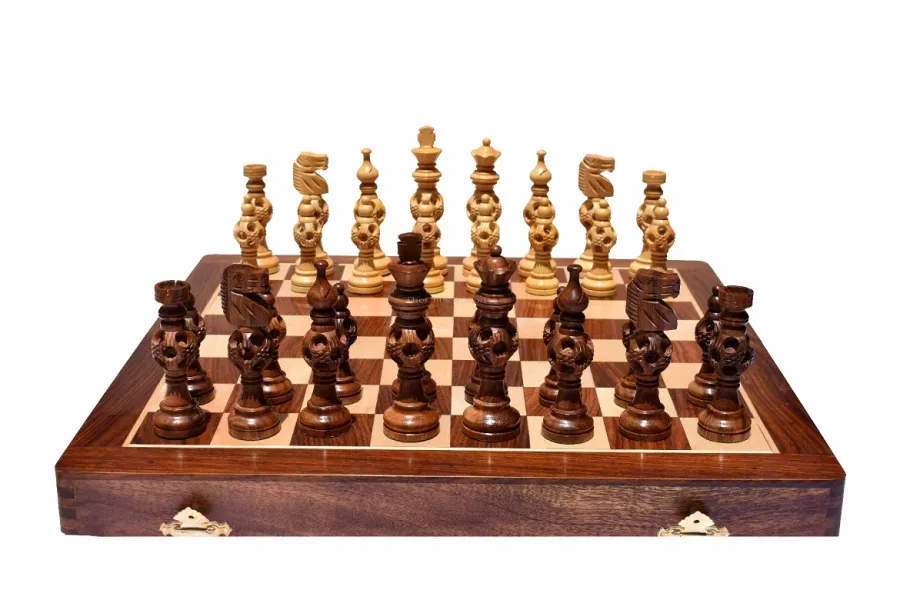 obrazek 1 Nowoczesny składany zestaw szachowy - The Chess Empire
