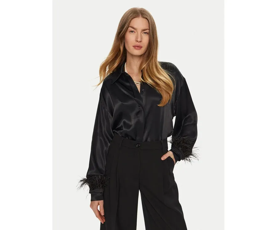 obrazek 1 ACCESS FASHION Koszula 44-7044-198 Czarny Relaxed Fit