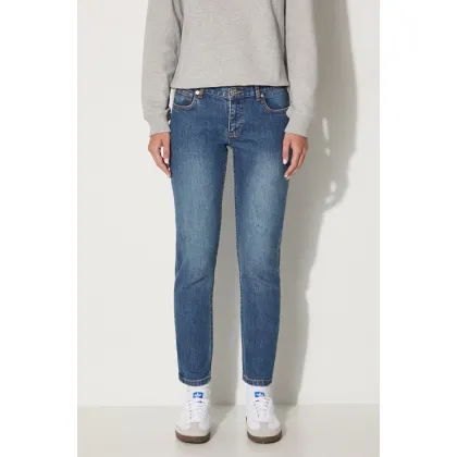 Zdjęcie A.P.C. jeansy Jean Etroit Court damskie kolor niebieski COZZK.F09042-INDIGO