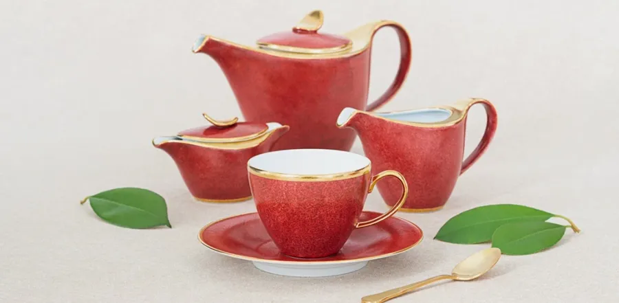 obrazek 2 Unikatowa portugalska porcelana - zastawa stołowa dla 12 osób - Porcel