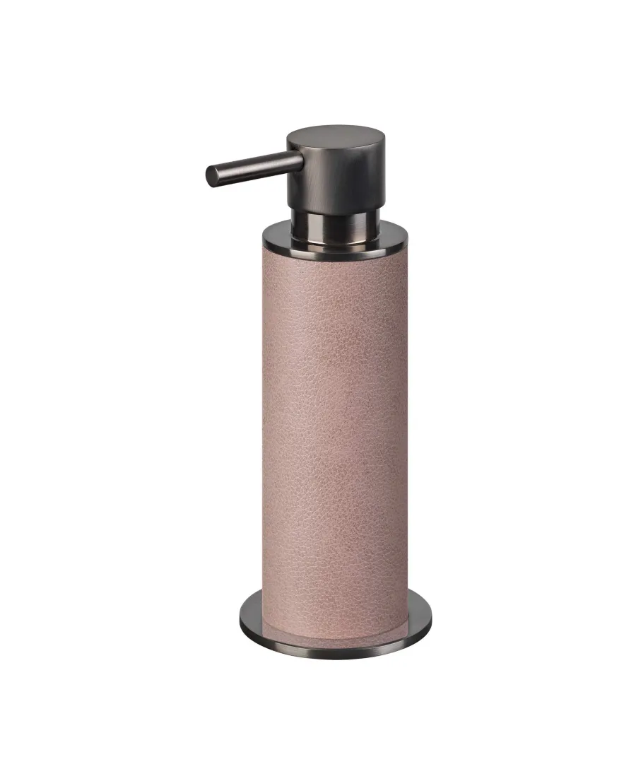 obrazek 1 Piękny dozownik Ø7xH19 cm w kolorze pudrowego różu
