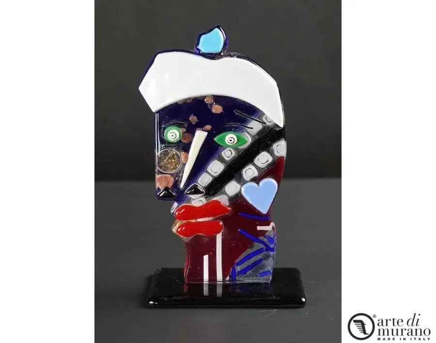 obrazek 1 Nietuzinkowa rzeźba Picasso Pop Art Abstrakcyjne szkło Murano