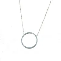 Zdjęcie Wyjątkowy łańcuszek Belchera z cyrkonią sześcienną, okrągła cm.42