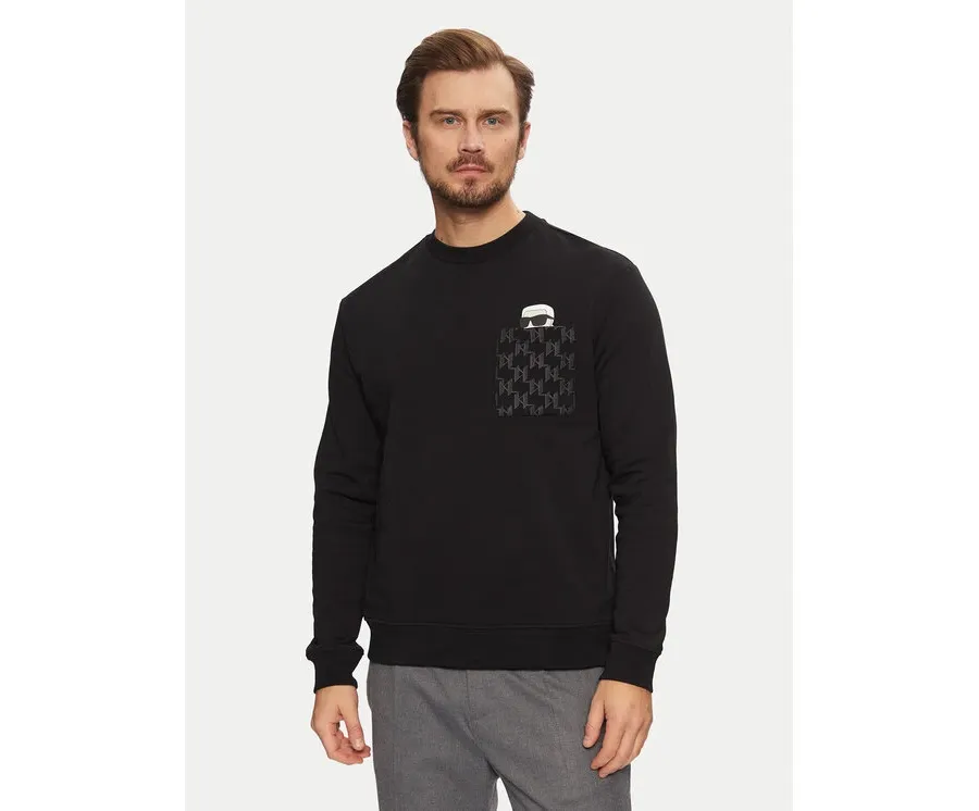 obrazek 1 KARL LAGERFELD Bluza 705097 551951 Czarny Regular Fit