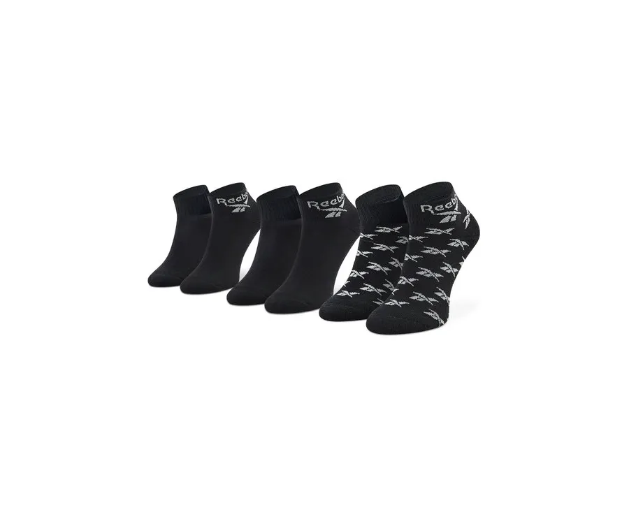 obrazek 1 Reebok Zestaw 3 par wysokich skarpet unisex Cl Fo Ankle Sock 3P GG6675 Czarny