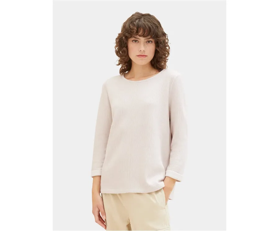obrazek 1 Tom Tailor Sweter 1032696 Beżowy Regular Fit