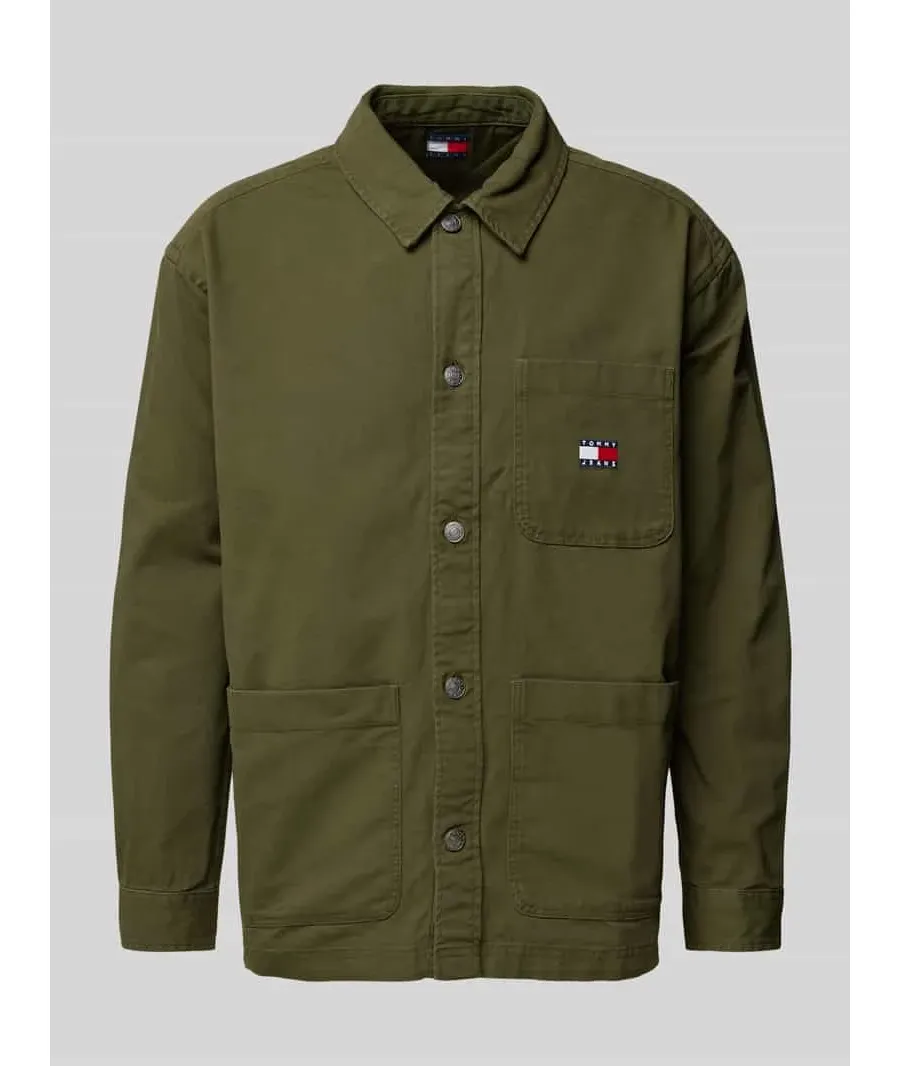 obrazek 1 Koszula casualowa o kroju regular fit z naszywką z logo