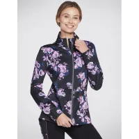 Zdjęcie Skechers Kurtka anorak Skechcloud Winter Bloom Jacket JA3 Czarny Regular Fit