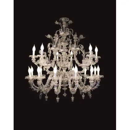 Picture Elegant Murano glass chandelier - Lucevetro
