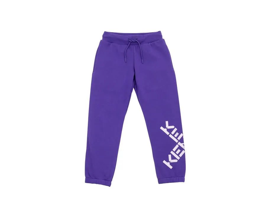 obrazek 1 Kenzo Kids Spodnie dresowe K14217 Fioletowy Regular Fit