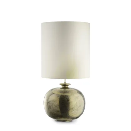 Zdjęcie Duża lampa stołowa z glazurowanej ceramiki H.41xL.40xP.40 cm