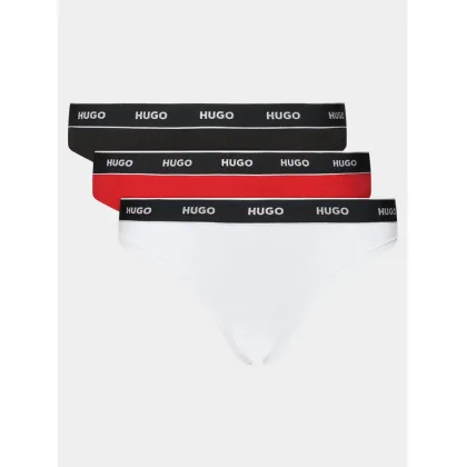 Zdjęcie Hugo Komplet 3 par stringów Triplet Thong 50480150 Kolorowy HUGO