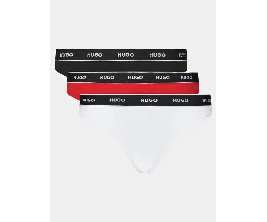 obrazek 1 Hugo Komplet 3 par stringów Triplet Thong 50480150 Kolorowy HUGO