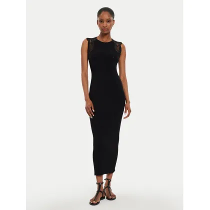 Zdjęcie TWINSET Sukienka dzianinowa 242TP3190 Czarny Slim Fit