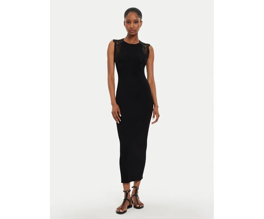 obrazek 1 TWINSET Sukienka dzianinowa 242TP3190 Czarny Slim Fit