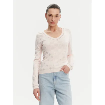 Zdjęcie Guess Sweter W5GR07 Z3D60 Różowy Regular Fit