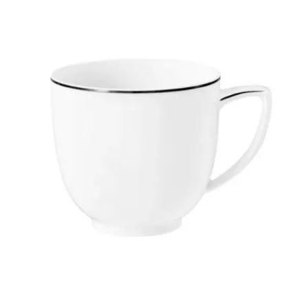 Zdjęcie Porcelanowa filiżanka do kawy z czarnym zdobieniem w stylu klasycznym - Tettau