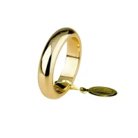 Picture classic gold wedding ring 4mm
