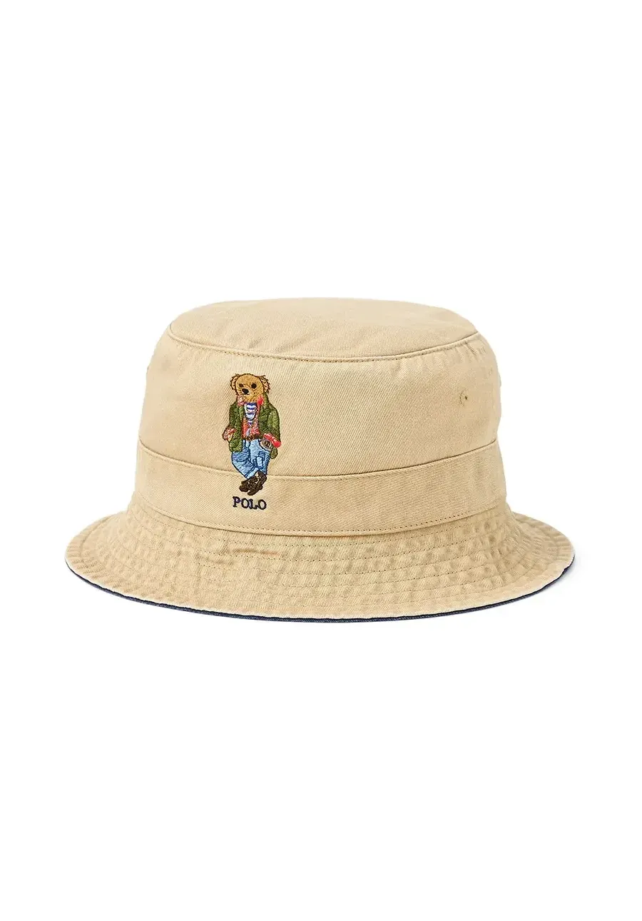 obrazek 1 Polo Ralph Lauren kapelusz bawełniany kolor beżowy bawełniany 710957163