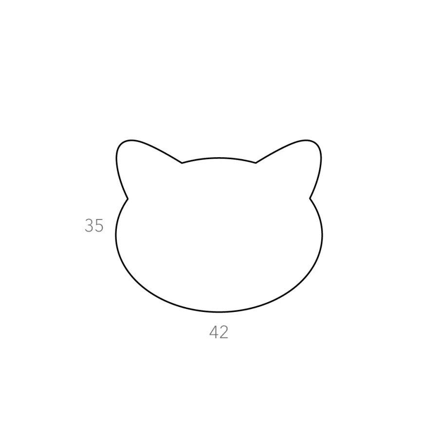 obrazek 5 Oryginalna skórzana podkładka z wzorem kota w kolorze czarnym i szarym