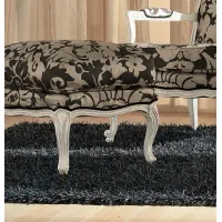 Picture Italian upholstered pouffe Luigi - Interiors Italia