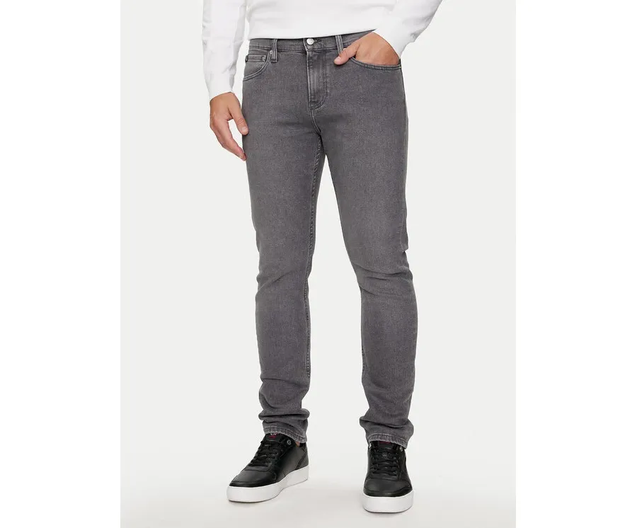 obrazek 1 Calvin Klein Jeans Jeansy J30J325730 Szary Slim Fit