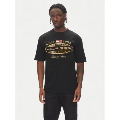 Zdjęcie Tommy Hilfiger T-Shirt F1 Movie MW0MW41390 Czarny Regular Fit