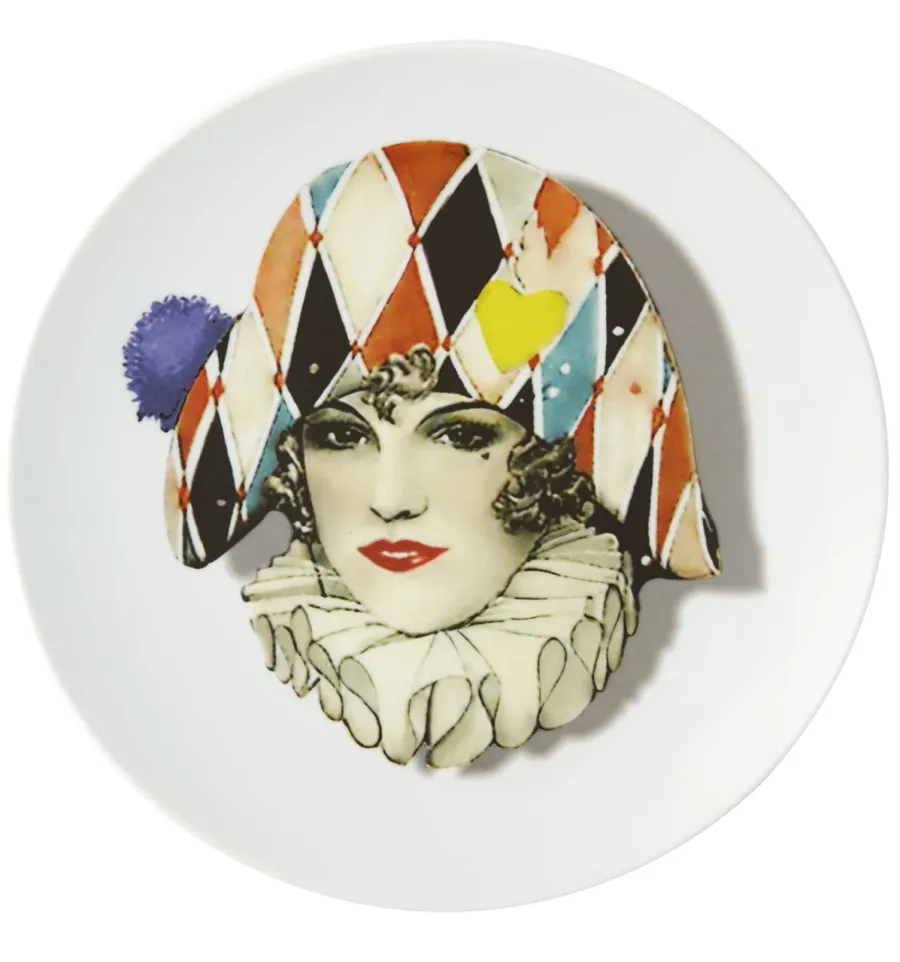 obrazek 1 Porcelanowy talerz deserowy Miss Harlequin - Vista Alegre