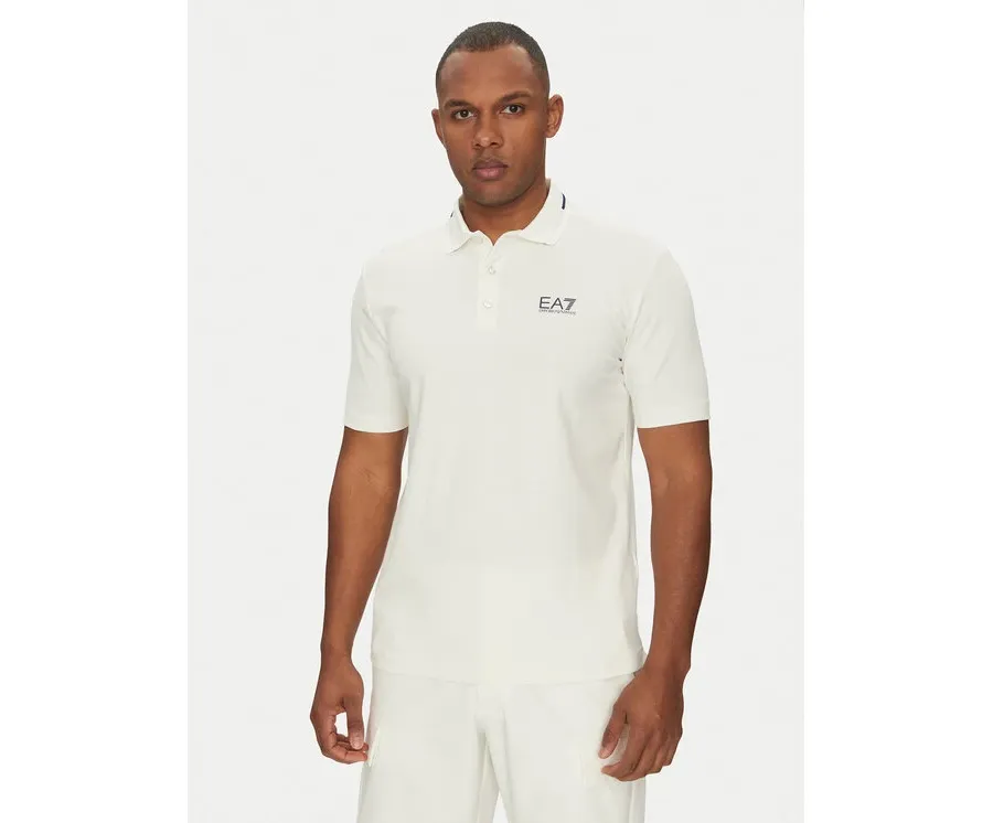 obrazek 1 EA7 Emporio Armani Polo 7M000184 AF13511 U0005 Biały Regular Fit