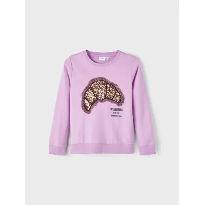 Zdjęcie NAME IT Bluza 13219588 Fioletowy Regular Fit