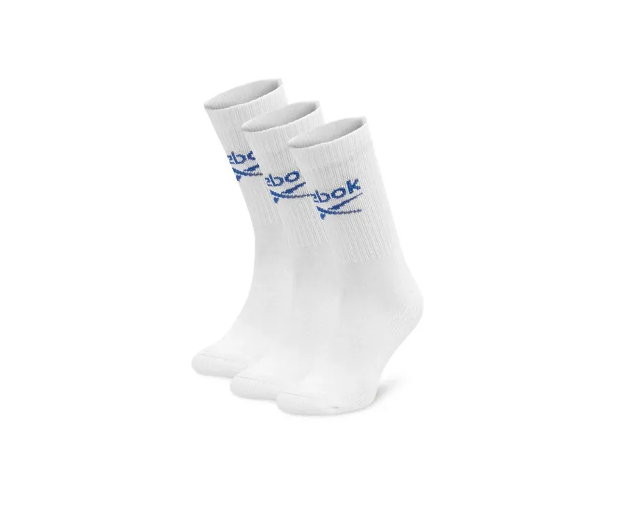 obrazek 1 Reebok Zestaw 3 par wysokich skarpet unisex R0258-SS24 (3-pack) Biały