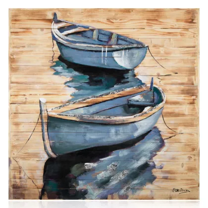 Zdjęcie Wyjątkowy drewniany obraz „Zakotwiczony”