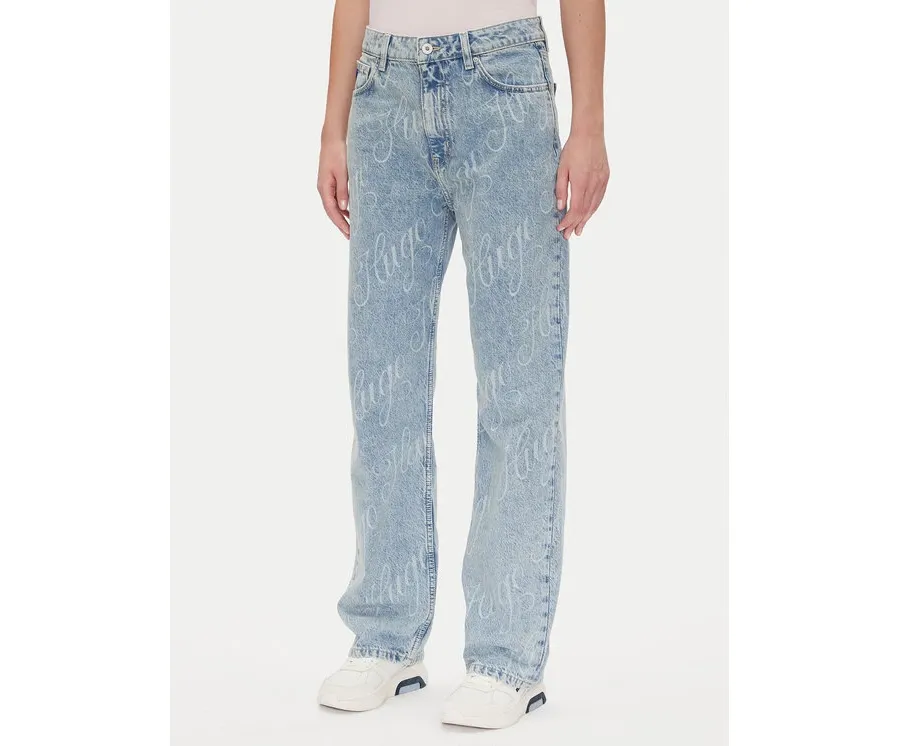 obrazek 1 HUGO Jeansy Elyah_B 50534771 Niebieski Straight Fit