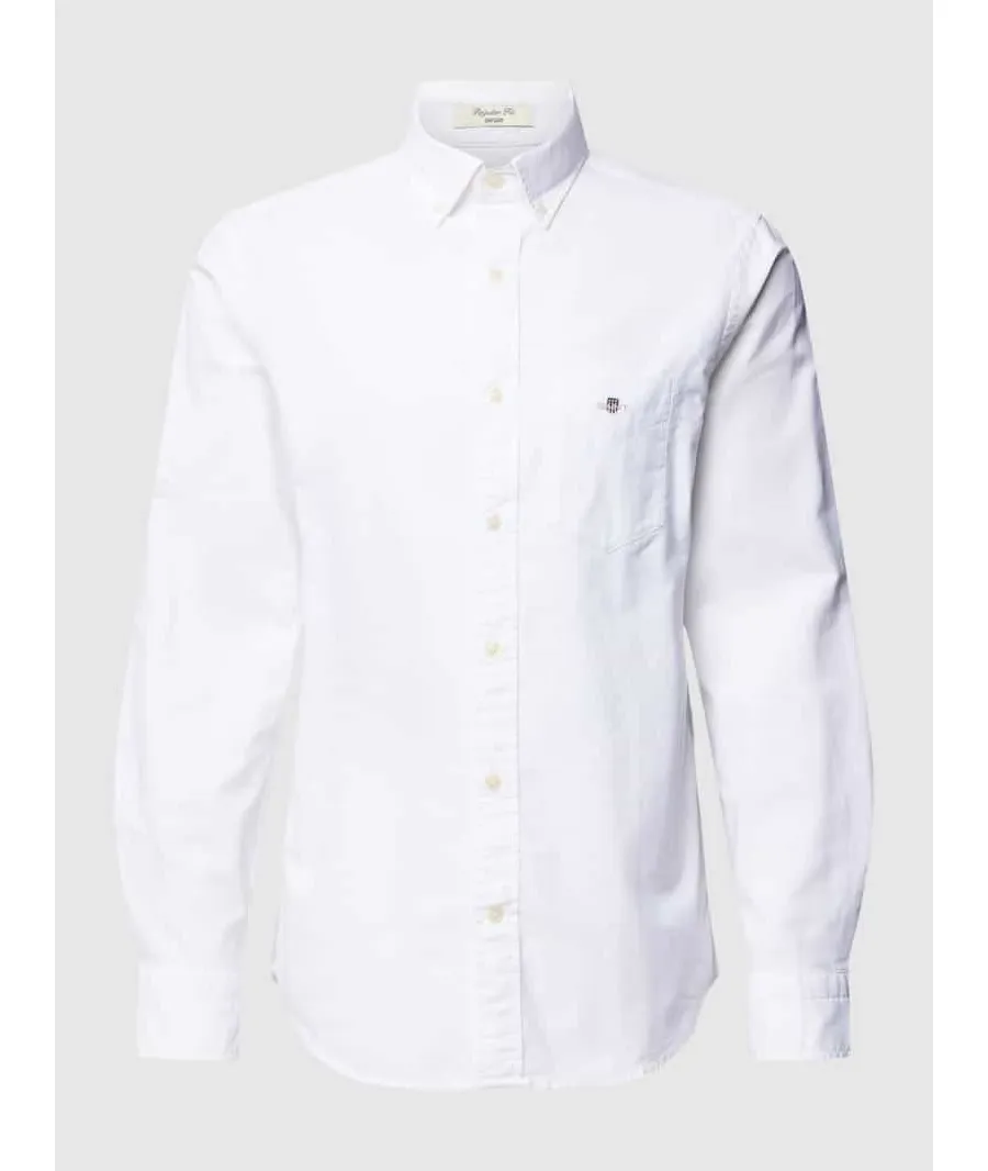 obrazek 1 Koszula casualowa o kroju regular fit z kieszenią na piersi model ‘OXFORD’