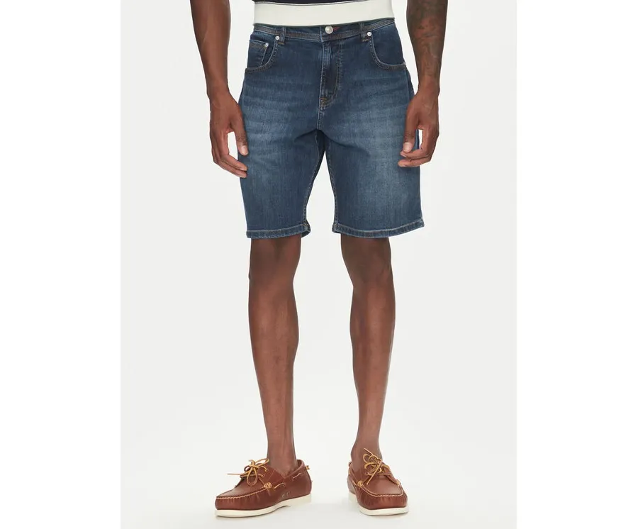 obrazek 1 Hechter Paris Szorty jeansowe 26655 151362 Granatowy Regular Fit