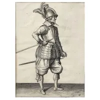 Zdjęcie Jacob De Gheyn, żołnierz z XVI wieku z bronią i zbroją