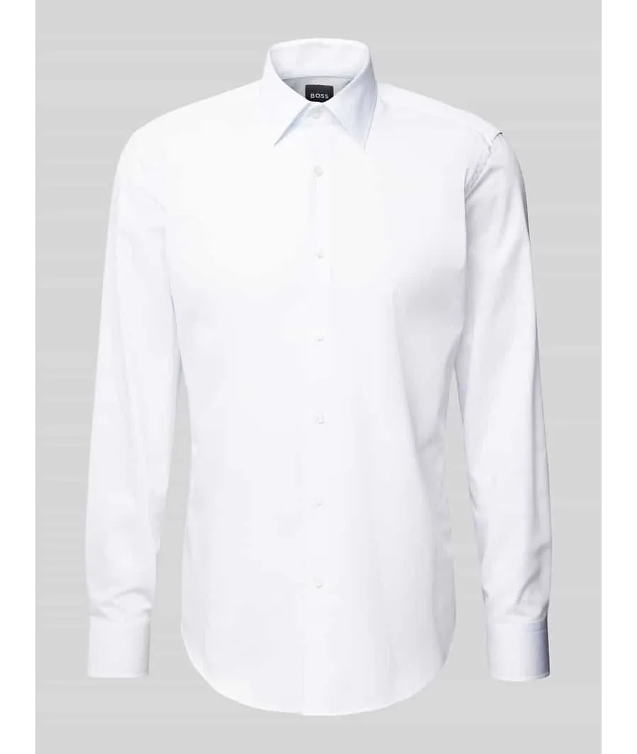 obrazek 1 Koszula biznesowa o kroju slim fit z kołnierzykiem typu kent model ‘Joe’