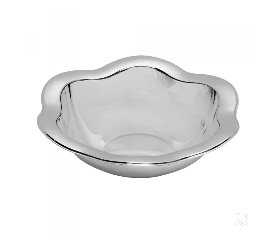 obrazek 1 Stylowa srebrna miska o kształcie fali - Zaramella Argenti