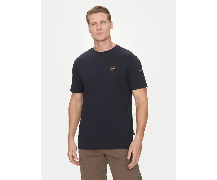 obrazek 1 Napapijri T-Shirt S-Badge NP0A4I3N Granatowy Regular Fit