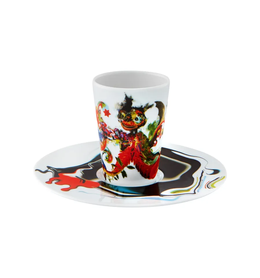 obrazek 1 Cudowna porcelanowa filiżanka do kawy ze spodkiem - Vista Alegre