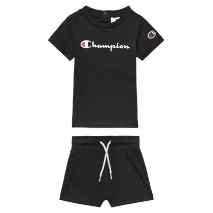 Zdjęcie Champion Komplet t-shirt i spodenki 307055 Czarny Regular Fit