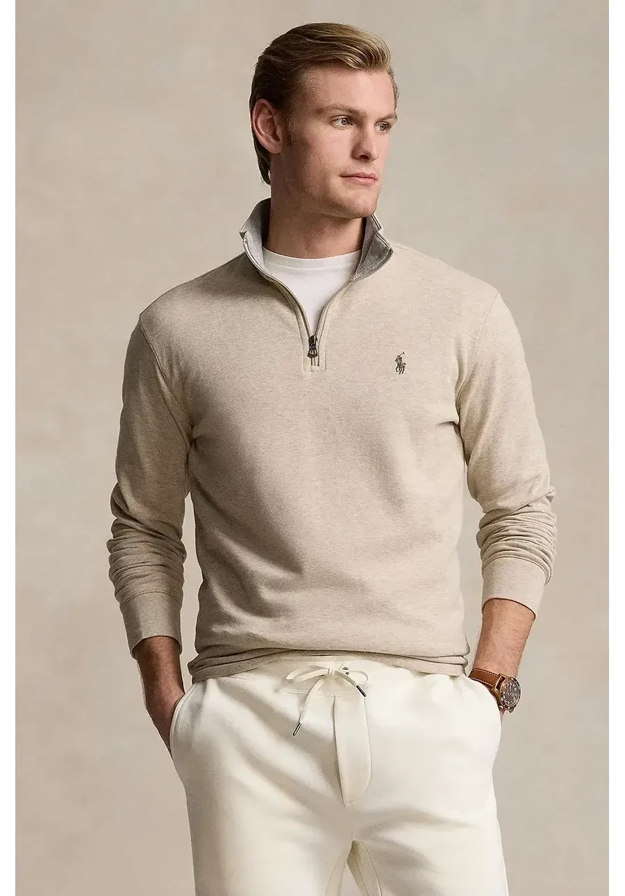obrazek 1 Polo Ralph Lauren bluza męska kolor beżowy gładka 710812963