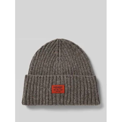 Zdjęcie Czapka beanie z efektem prążkowania