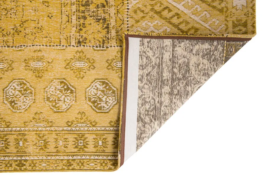 obrazek 2 Elegancki żółty dywan patchwork - PALMYRA GOLD 8686