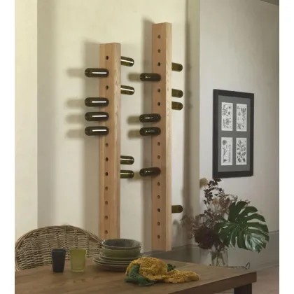 Zdjęcie Elegancki uchwyt z litego drewna na butelki - Guarnieri