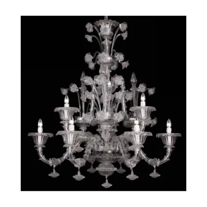 Zdjęcie Wspaniałe oświetlenie z Włoch - żyrandol Corelli ze szkła murano