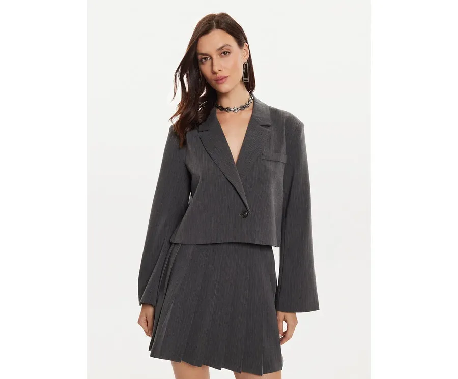 obrazek 1 Karen by Simonsen Marynarka Ro 10105152 Szary Loose Fit